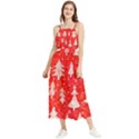 White And Red Trees, Adoxali, Christmas Boho Sleeveless Summer Dress View1