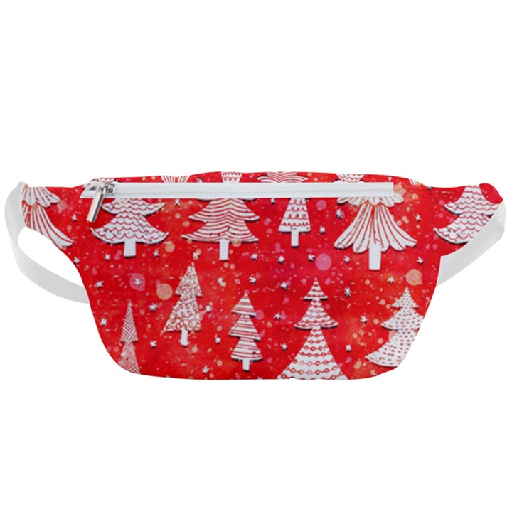 White And Red Trees, Adoxali, Christmas Waist Bag 