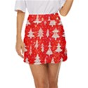 White And Red Trees, Adoxali, Christmas Mini Front Wrap Skirt View1