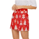 White And Red Trees, Adoxali, Christmas Mini Front Wrap Skirt View2