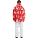 White And Red Trees, Adoxali, Christmas Men s Multi Pockets Zip Ski and Snowboard Waterproof Breathable Jacket View4