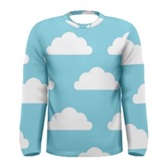 Clouds Blue Pattern Men s Long Sleeve T-shirt