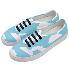 Clouds Blue Pattern Women s Classic Low Top Sneakers by ConteMonfrey