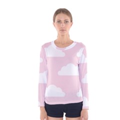 Clouds Pink Pattern Women s Long Sleeve T-shirt