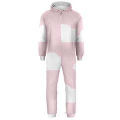 Clouds Pink Pattern Hooded Jumpsuit (men)