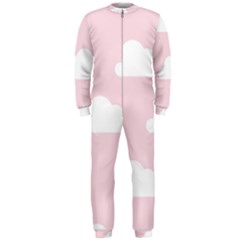 Clouds Pink Pattern Onepiece Jumpsuit (men)