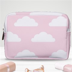 Clouds Pink Pattern Make Up Pouch (medium) by ConteMonfrey