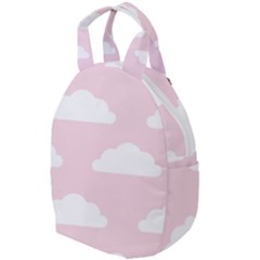 Clouds Pink Pattern Travel Backpack by ConteMonfrey