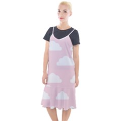 Clouds Pink Pattern Camis Fishtail Dress by ConteMonfrey