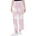 Clouds Pink Pattern Women s Pants  View1