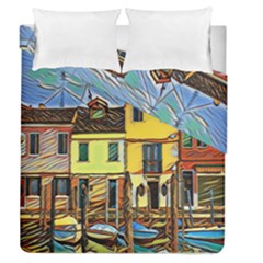 Colorful Venice Homes - Venezia, Italy Duvet Cover Double Side (queen Size) by ConteMonfrey