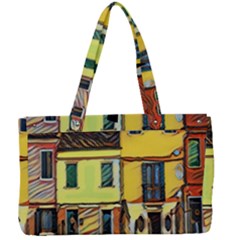 Colorful Venice Homes - Venezia, Italy Canvas Work Bag by ConteMonfrey