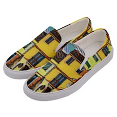 Colorful Venice Homes - Venezia, Italy Men s Canvas Slip Ons by ConteMonfrey