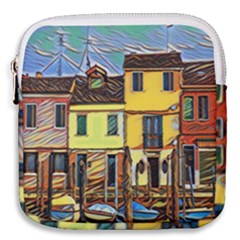 Colorful Venice Homes - Venezia, Italy Mini Square Pouch by ConteMonfrey