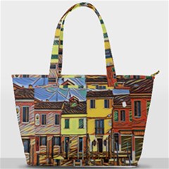 Colorful Venice Homes - Venezia, Italy Back Pocket Shoulder Bag  by ConteMonfrey