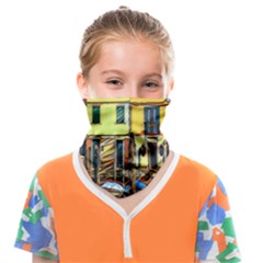 Colorful Venice Homes - Venezia, Italy Face Covering Bandana (kids) by ConteMonfrey