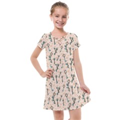 Romantic Heart Keys Kids  Cross Web Dress by ConteMonfrey