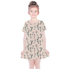 Romantic Heart Keys Kids  Simple Cotton Dress by ConteMonfrey