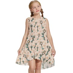 Romantic Heart Keys Kids  Frill Swing Dress by ConteMonfrey