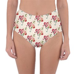 Key To The Heart Reversible High-waist Bikini Bottoms by ConteMonfrey