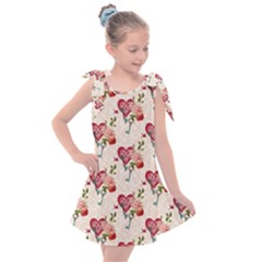 Key To The Heart Kids  Tie Up Tunic Dress by ConteMonfrey