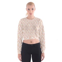 Delicated Leaves Cropped Sweatshirt