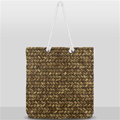 Straw Like Country Side  Full Print Rope Handle Tote (large) by ConteMonfrey