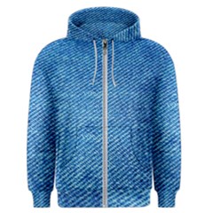 Blue Denim Jeans Like Men s Zipper Hoodie