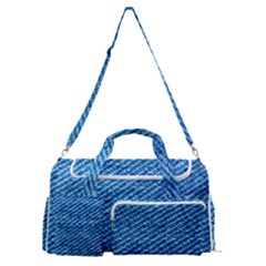 Blue Denim Jeans Like Sports Gym Duffle Bag With Shoe Compartment by ConteMonfrey