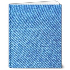 Blue Denim Jeans Like 8  X 10  Softcover Notebook by ConteMonfrey