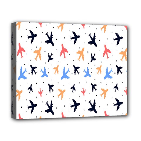 Cute airplanes planes Deluxe Canvas 20  x 16  (Stretched)