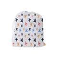 Cute airplanes planes Drawstring Pouch (Large) View2