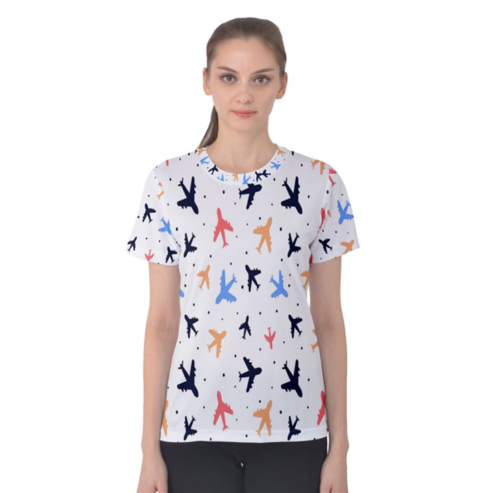 Cute airplanes planes Women s Cotton T-Shirt