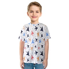 Cute airplanes planes Kids  Sport Mesh T-Shirt