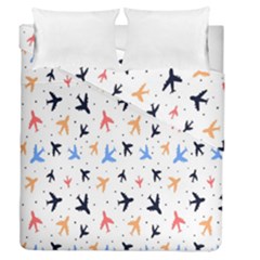 Cute airplanes planes Duvet Cover Double Side (Queen Size)