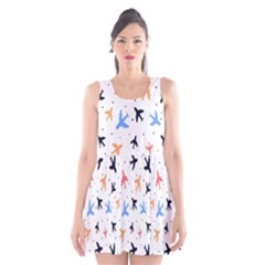 Cute airplanes planes Scoop Neck Skater Dress