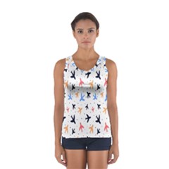 Cute airplanes planes Sport Tank Top 