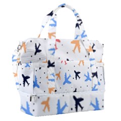 Cute airplanes planes Sports Shoulder Bag with Shoes Compartment