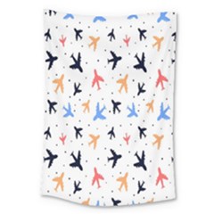 Cute Airplanes Planes Large Tapestry