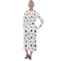 Cute airplanes planes Velvet Maxi Wrap Dress View2