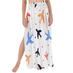 Cute airplanes planes Maxi Chiffon Tie-Up Sarong