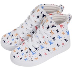 Cute airplanes planes Kids  Hi-Top Skate Sneakers