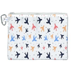 Cute airplanes planes Canvas Cosmetic Bag (XXL)