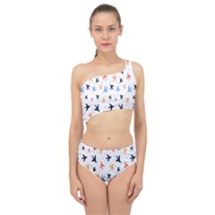 Cute airplanes planes Spliced Up Two Piece Swimsuit