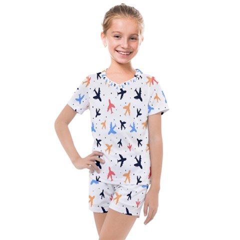 Cute Airplanes Planes Kids  Mesh T-shirt And Shorts Set by ConteMonfrey