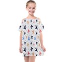 Cute airplanes planes Kids  One Piece Chiffon Dress View1