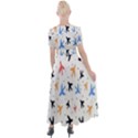 Cute airplanes planes Button Up Short Sleeve Maxi Dress View2