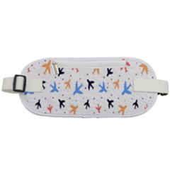 Cute airplanes planes Rounded Waist Pouch