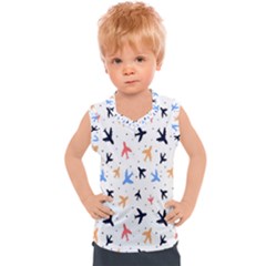 Cute airplanes planes Kids  Sport Tank Top