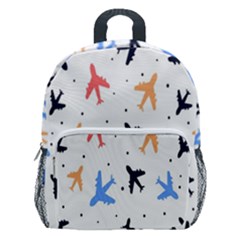 Cute airplanes planes Kids  Age 5-10 Lightweight School Backpack with Side Pockets